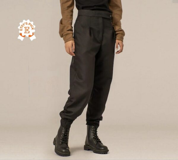 Winter Wool Pants, Dark Academia Clothing, Minimalist Harem Trousers, Baggy Tailored Drop Crotch Pleated Oversize Pants