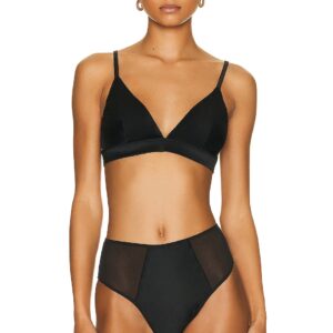 Wolford Stretch Silk Built Up Bralette in Jet Black - Black. Size XS (also in ).