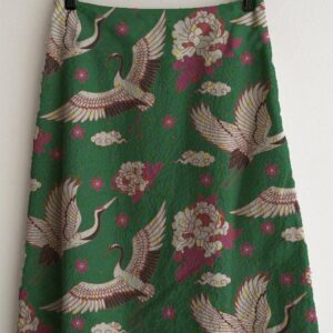 Women Boho Floral Spring Cotton Beach Vintage Loose Mid-waist skirt Long Skirt