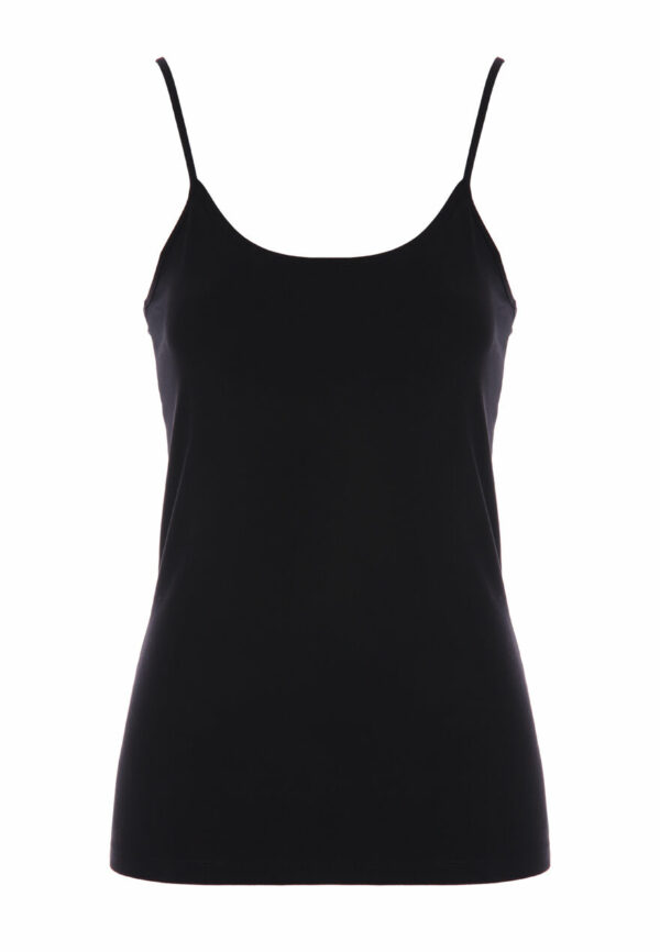 Womens Black Stretch Camisole Vest