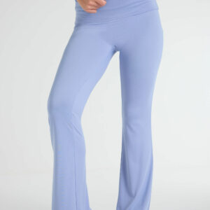 Womens Blue Kick Flare Yoga Pants