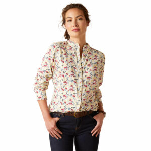 Women's Clarion Blouse Long Sleeve in Mod Floral, Size Medium, by Ariat