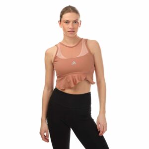 Womens Collective Power Aeroready Frill Crop Top