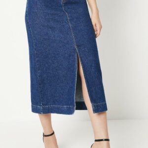 Womens Denim Midi Skirt