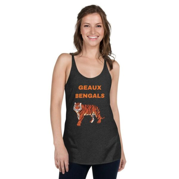 Women's Geaux Bengals Racerback Tank, Cincinnati Ohio Tank Top, Sports Top