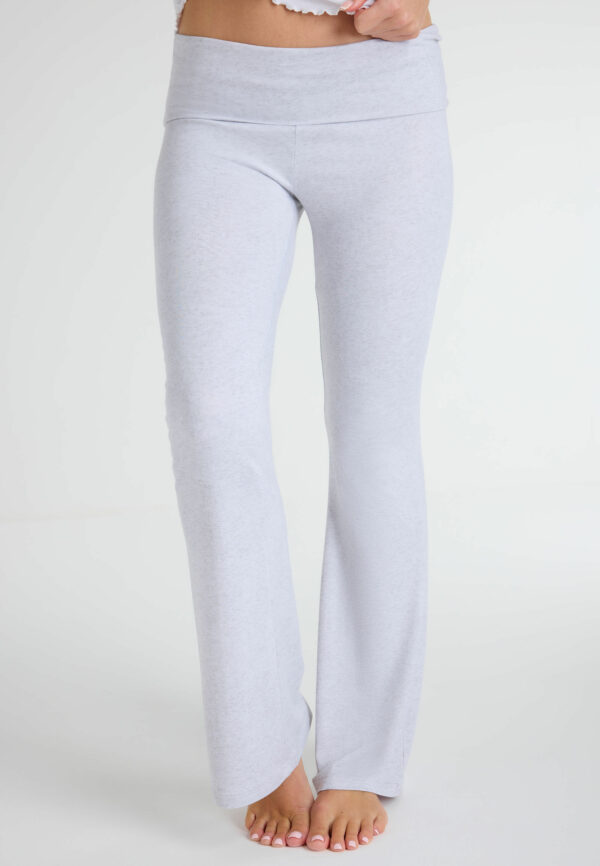 Womens Grey Kick Flare Yoga Pants