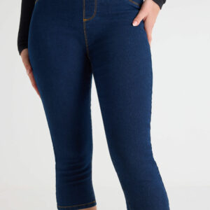 Womens Indigo Kate Crop Jeggings