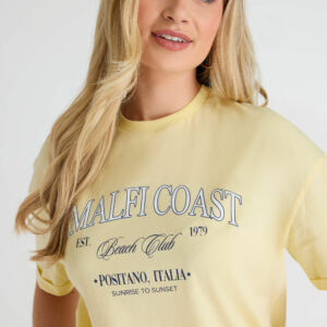 Womens Lemon Amalfi Coast T-shirt