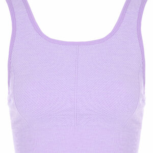 Womens Lilac Sports Crop Top