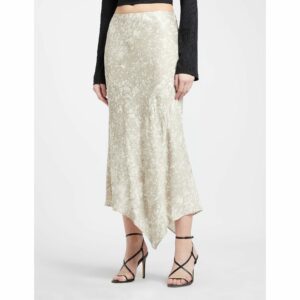 Womens Marble Midi Skirt