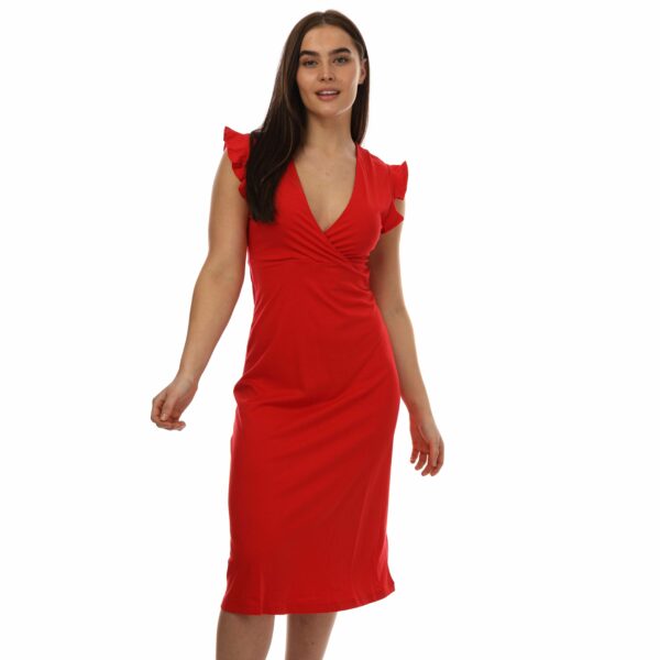 Womens May Wrap Midi Dress