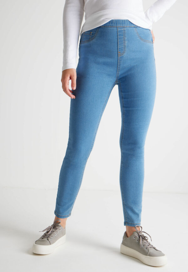 Womens Mid Blue Kate Shaper Jeggings