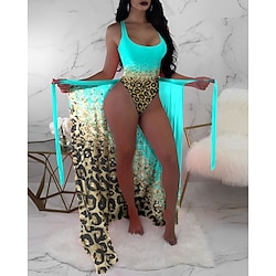 Women's Normal Swimwear Bikini Swimsuit 3-Piece Printing Graphic Floral Beach Wear Summer Bathing Suits