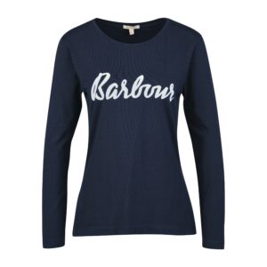 Womens Otterburn Long-Sleeve T-Shirt Navy/White