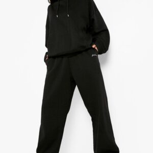 Womens Oversized Woman Joggers - Black - S, Black