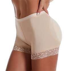 Women's Panties Pure Color Sport Simple Gyms Polyester Breathable Shorts Summer Spring Black Beige