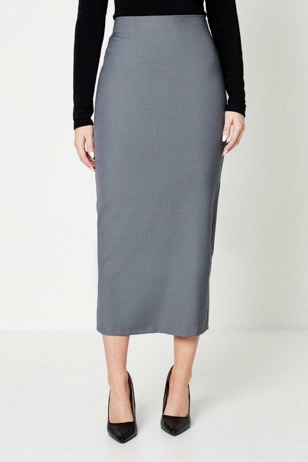 Womens Pencil Midi Skirt