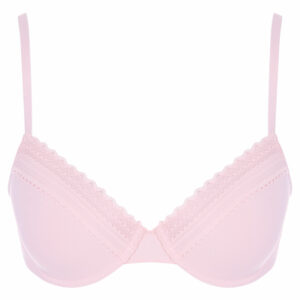 Womens Pink Lace T-Shirt Bra