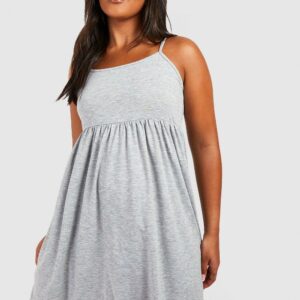 Womens Plus Strappy Sundress - Grey - 28, Grey