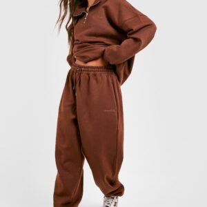 Womens Premium Oversized Joggers - Brown - Xs, Brown