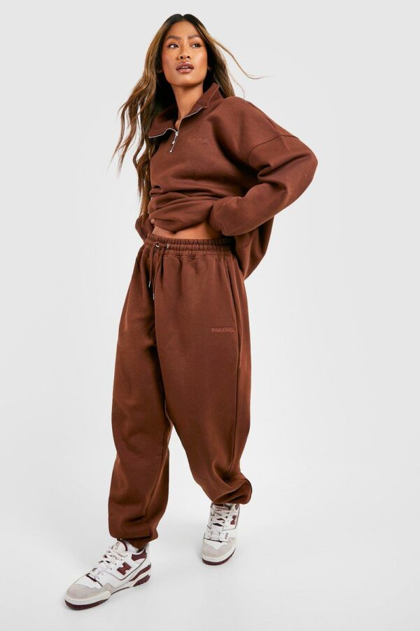 Womens Premium Oversized Joggers - Brown - Xs, Brown