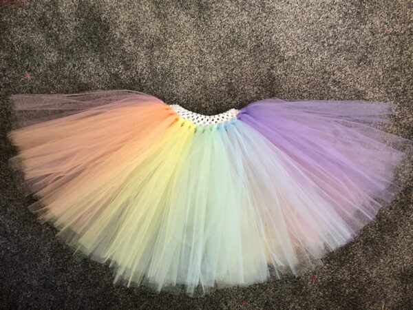 Womens Rainbow Tutu, Pastel Unicorn Fairy Mermaid Tutu Skirt