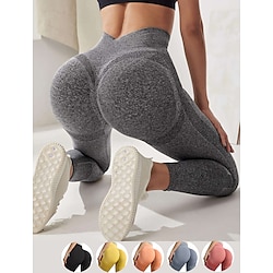 Women's Seamless Leggings Scrunch Butt Gym Seamless Booty Workout Tight Tummy Control Butt Lift High Waist Quick Dry Stretchy Fitness Gym Running Sports