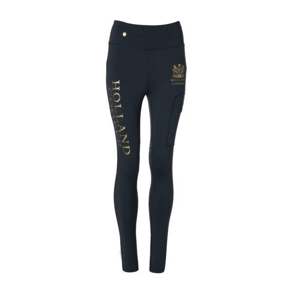 Womens Sport Leggings Slate Gold