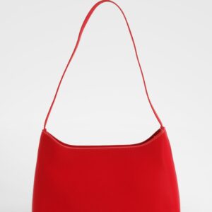 Womens Structured Shoulder Bag - One Size, Red