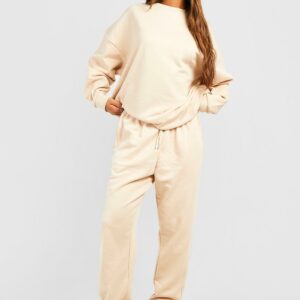 Womens Sweat Joggers - Beige - L, Beige