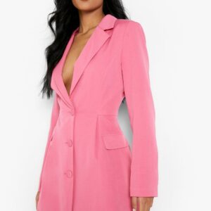 Womens Tall Cinched Waist Blazer Dress - Pink - 6, Pink