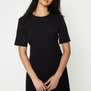 Womens Tall Half Sleeve Tailored Shift Dress