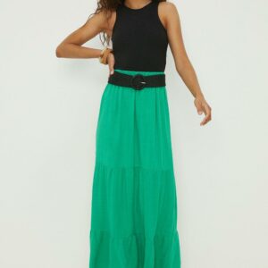 Womens Tall Tiered Midi Skirt