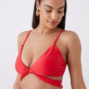 Womens Tie Back Wrap Around Bikini Top