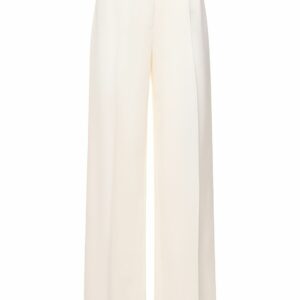 Wool Cady High Rise Wide Leg Pants