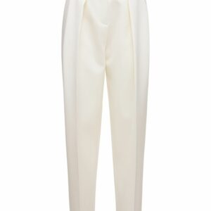 Wool & Silk Straight Leg Pants