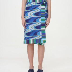 Wrap-Skirt MALIPARMI Woman color Blue 4