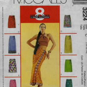 Wrap Skirts - Mccall's 3224 Uncut Sewing Pattern