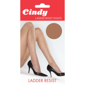 (X-Large (5ft6"-5ft10"), American Tan) Cindy Womens/Ladies Ladder Resist Tights (1 Pair)