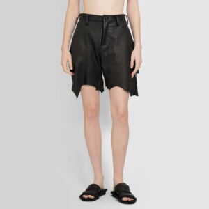 YOHJI YAMAMOTO WOMAN BLACK SHORTS