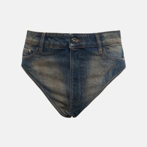 Y/Project Janty high-rise denim shorts