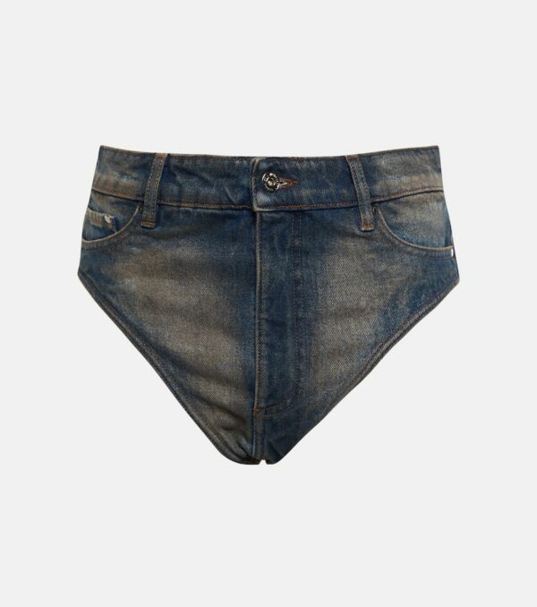 Y/Project Janty high-rise denim shorts