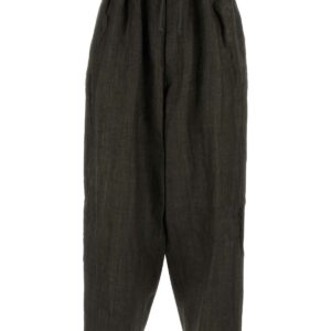 Yohji Yamamoto Dark Grey Linen Baggy Pant