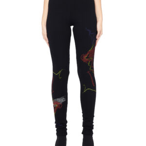 Yohji Yamamoto Printed wool leggings