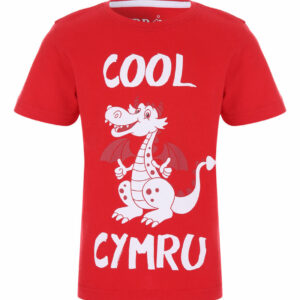 Younger Boys Red Cool Cymru T-Shirt