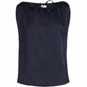 Yves Salomon Satin Sleeveless Blouse