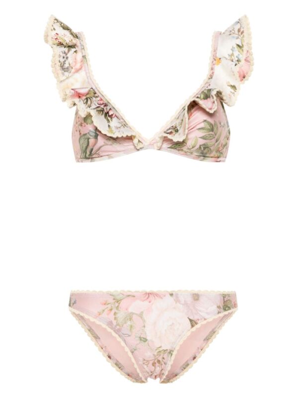 ZIMMERMANN- Floral Print Bikini Set