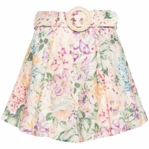 ZIMMERMANN- Floral Print Linen Shorts