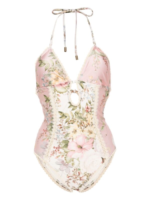 ZIMMERMANN- Floral Print One-piece Swimsuit