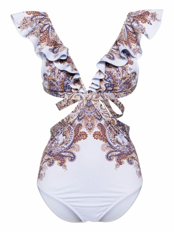 ZIMMERMANN- Paisley Print One-piece Swimsuit